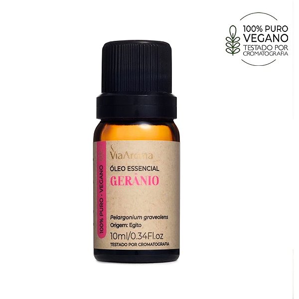 Óleo essencial Gerânio 10ml - Via Aroma