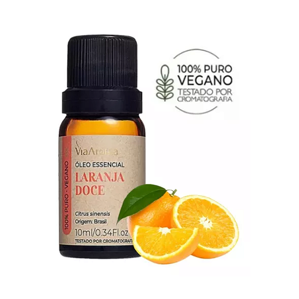 Óleo Essencial de Laranja Doce 10ml - Via Aroma