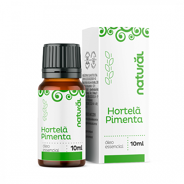 Óleo Essencial Natural de Hortelã Pimenta 10mL - Orgânico Natural