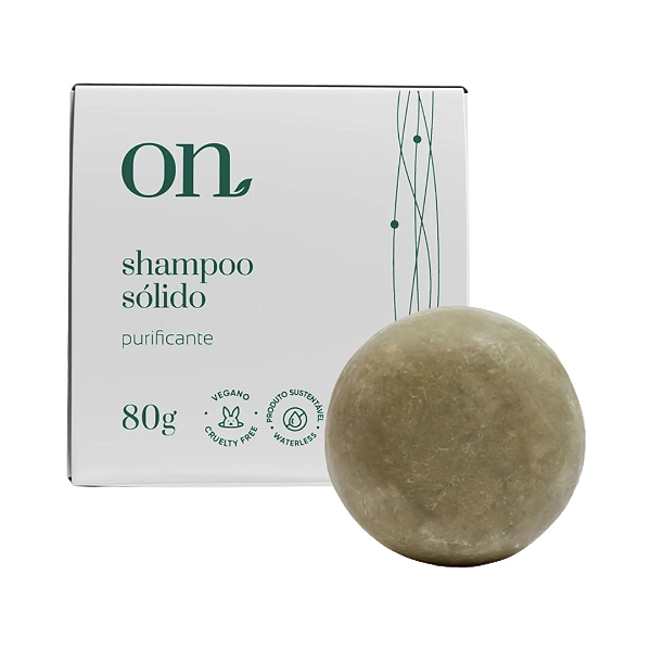 Shampoo sólido purificante 80g - Orgânico Natural