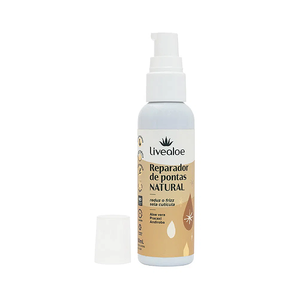 Reparador de pontas natural 60ml - LiveAloe