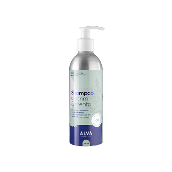 Shampoo alecrim e menta 250ml - Alva