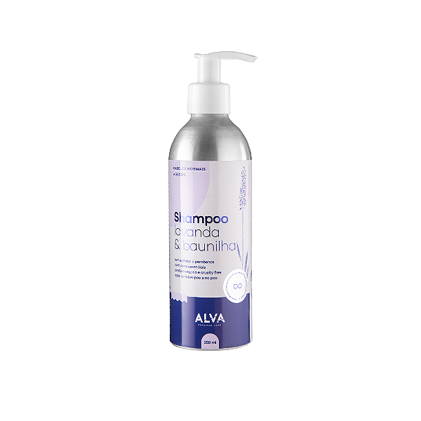 Shampoo lavanda e baunilha 250ml - Alva