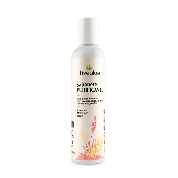 Sabonete purificante 200ml - Livealoe