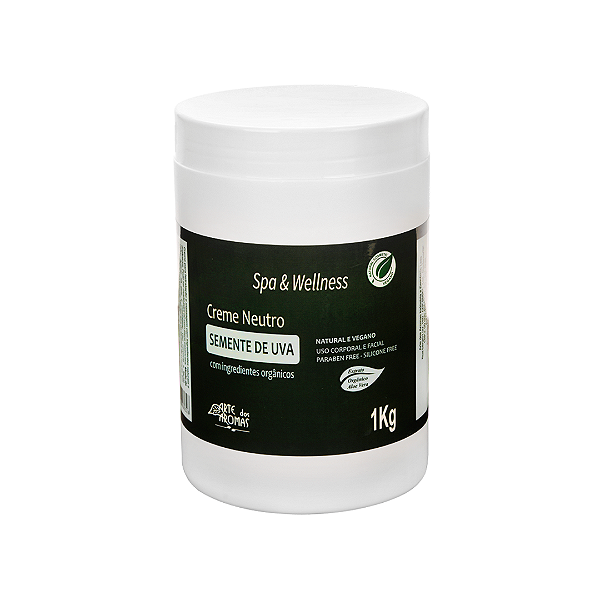 Creme neutro semente de uva 1kg - Arte dos Aromas
