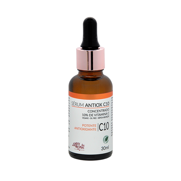 Sérum antiox C10 concentrado 10% vitamina C 30ml - Arte dos Aromas