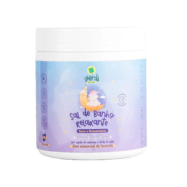 Sal de banho relaxante aromaterapêutico 500g - Verdi Natural