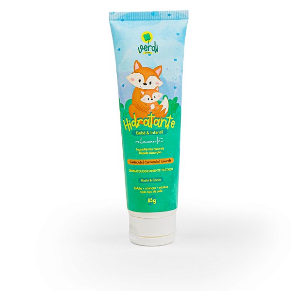 Hidratante relaxante rosto e corpo infantil e adulto 85g - Verdi Natural