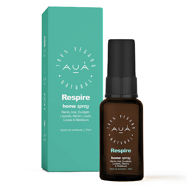 Home spray respire revigora e purifica ambientes 30ml - AUÁ Natural