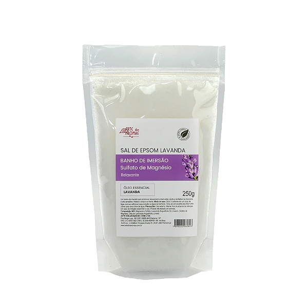 Sal de epsom lavanda 250g - Arte dos Aromas