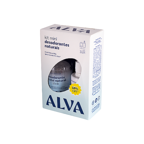 Kit transição desodorante natural 60g - Alva