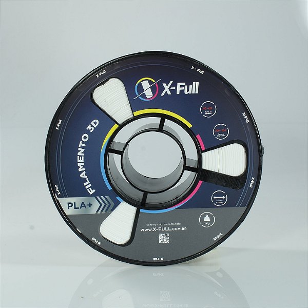 Filamento 3D PLA+ Branco 1.75mm 1kg