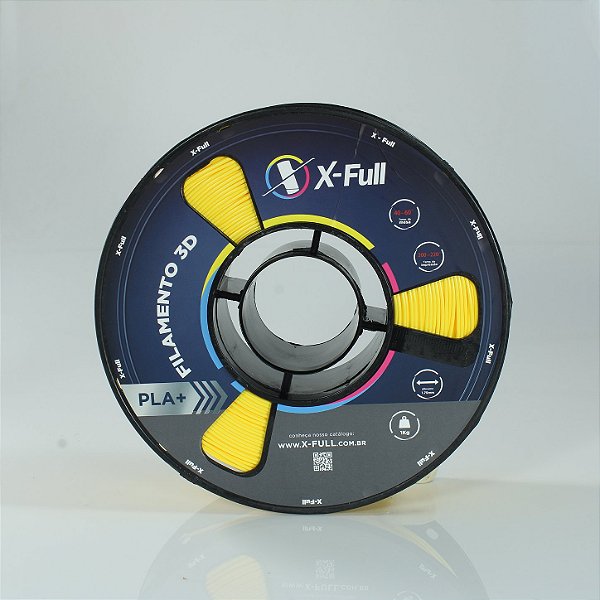 Filamento 3D PLA+ Amarelo 1.75mm 1kg