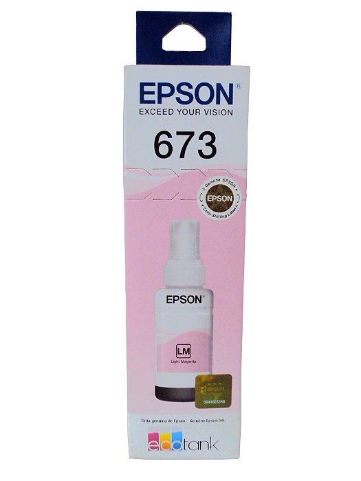 Refil de Tinta Para Impressora Epson T673620AL Magenta Light 70ml L800 | L805 | L810 | L850 | L1800 ORIGINAL