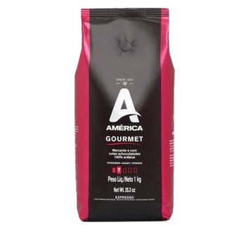 CAFÉ AMÉRICA TORRADO EM GRÃOS GOURMET 1KG