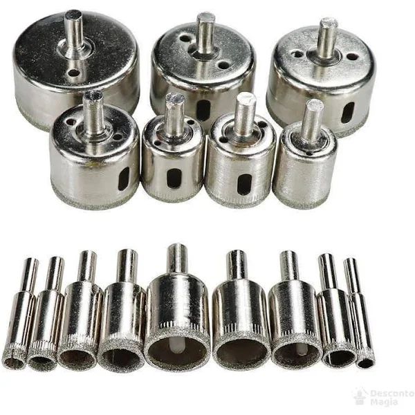 Kit de Brocas Diamantadas 15 peças