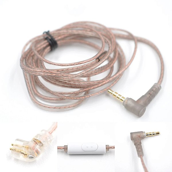 Cabo Kz Tipo C Com Microfone Para Zsn, Zsn Pro, Zs10pro