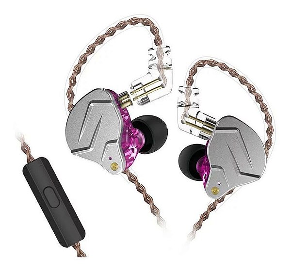 Fone Ouvido Kz Zsn Pro Com Microfone Intra Auricular