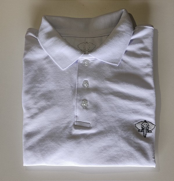Camiseta polo piquet branca