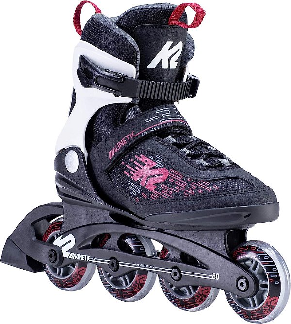 Patins Em Linha K2 Skate - Modelo Fitness | Diversão E Exercício Ao Ar Livre