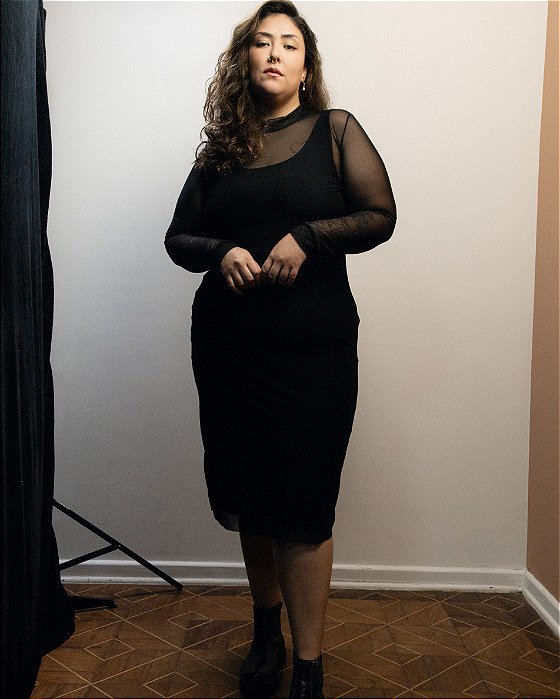VESTIDO TULE | PRETO