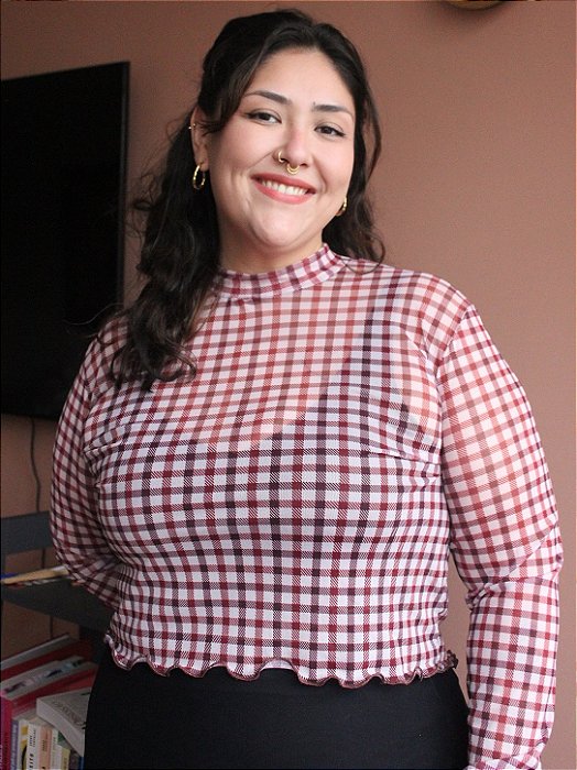 BLUSA TULE | XADREZ