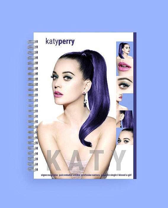Caderno Retrô A5: Katy Perry
