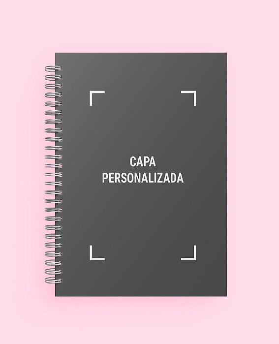 Caderno A5 com capa personalizada