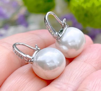 Brinco Pérola Grão - Prata 925 - SP