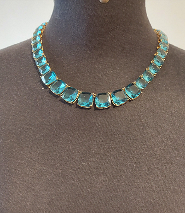 Conjunto de Colar e brincos Leopoldina - ZP