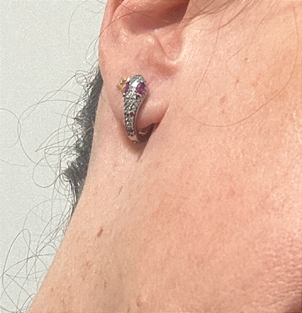 Argola Serpente Branca -  ZP