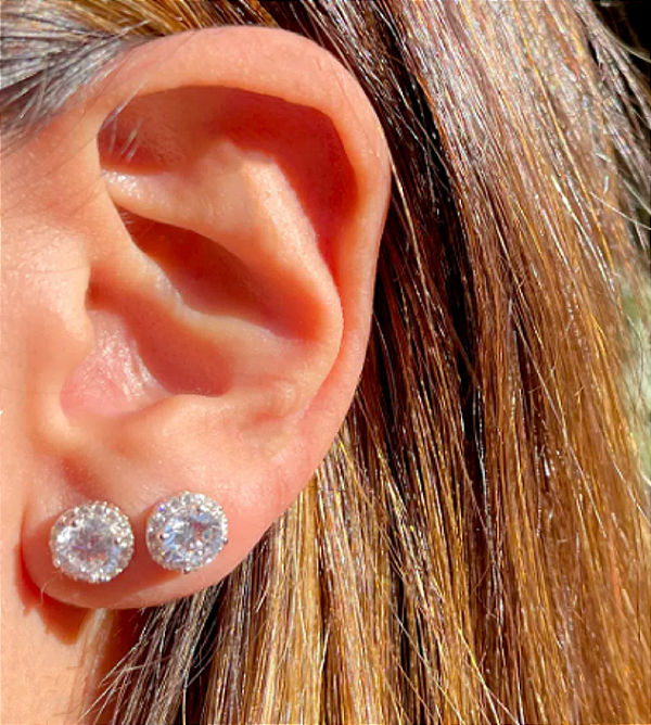 Brincos Sol de Inverno - Prata - SP