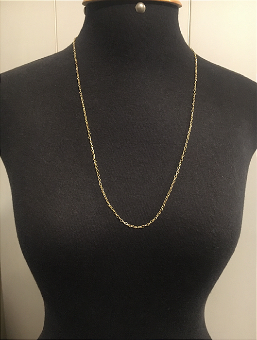 Corrente Elo Coraçãozinho (coração pequeno) - 70 cm - ZP