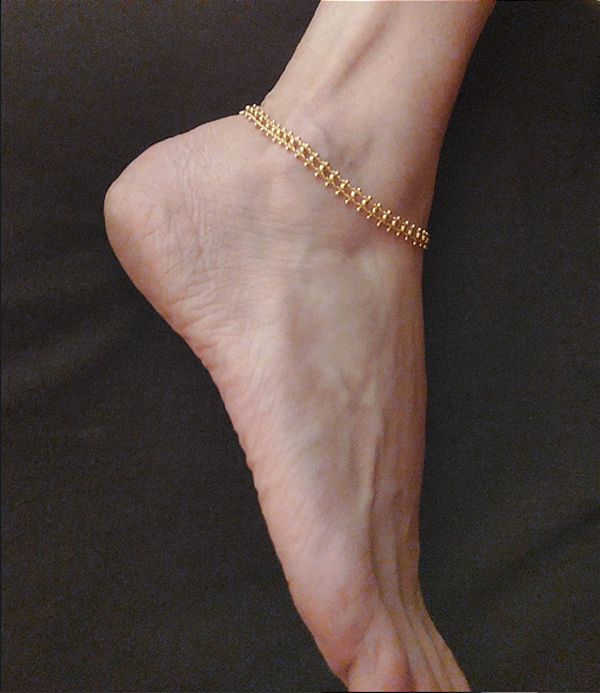 Tornozeleira Bolinhas rendadas - ZP