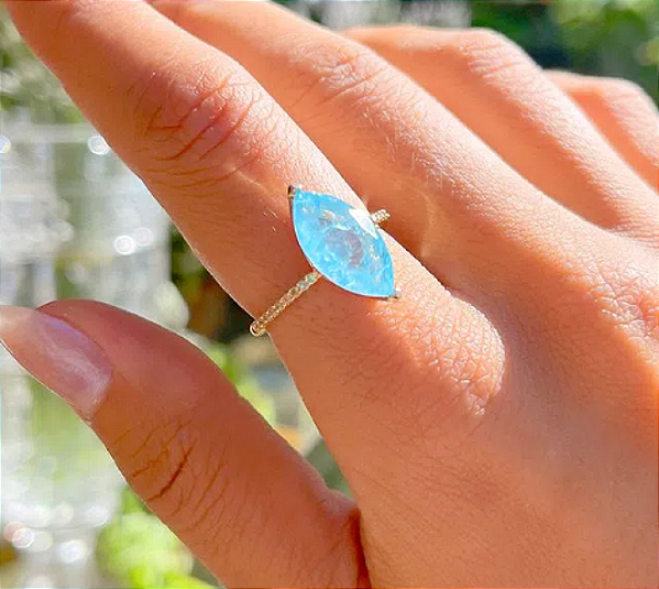 Anel Drops - Calcedonia Fusion - SP