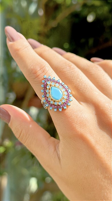 Anel Cashmere Turquesa -  SP