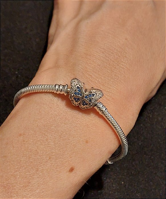 Pulseira Fecho Borboleta - Inspiração Grandes Marcas - Prata925