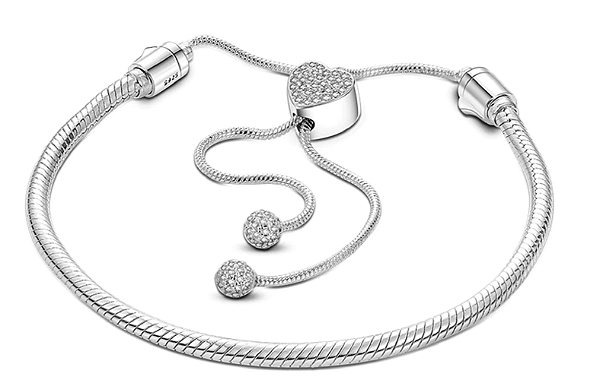 Pulseira Lisa, maleável, fecho regulável - Inspiração Grandes Marcas - Prata925