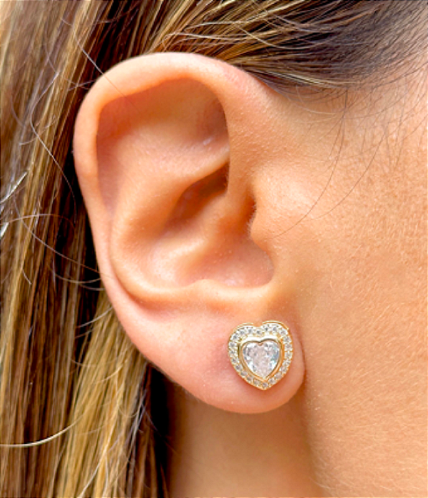 Brinco Coração Cheio - SP