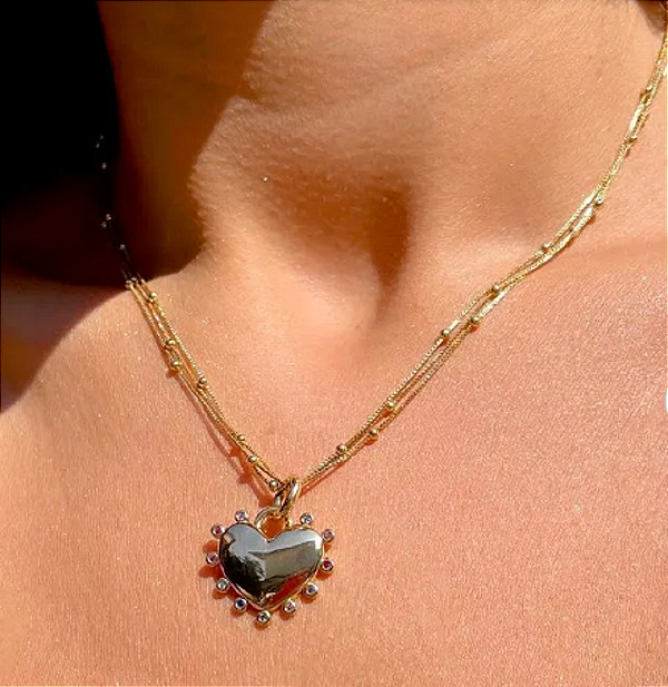 Colar Coração Cheio - SP