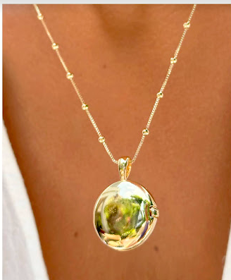 Relicário redondo clássico -  SP