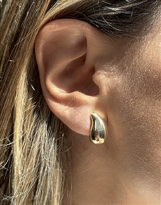 Brinco Gota Curva pequena -  SP