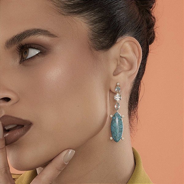 Brinco Pendente Araúna - longo - ZP