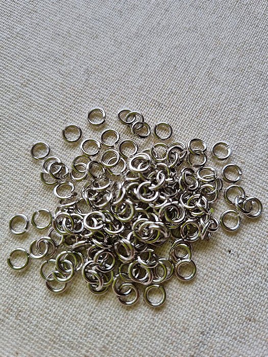 Argolinha 4mm Níquel (10gr - Aproximadamente 280un)