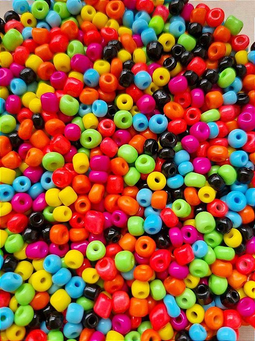 Miçanga Chinesa nº 6  Colorida 4.1mm (20gr)