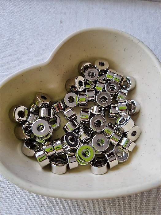 Rondele ABS Níquel (10gr-Aprox. 50un)