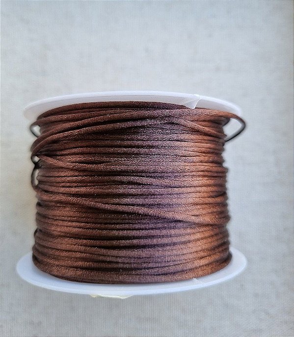 Fio de Seda 1mm  Marrom (5 metros)