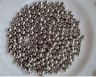 Bolinha ABS 6mm Níquel Free - Hipoalergênico (10gr - Aproximadamente 78un)