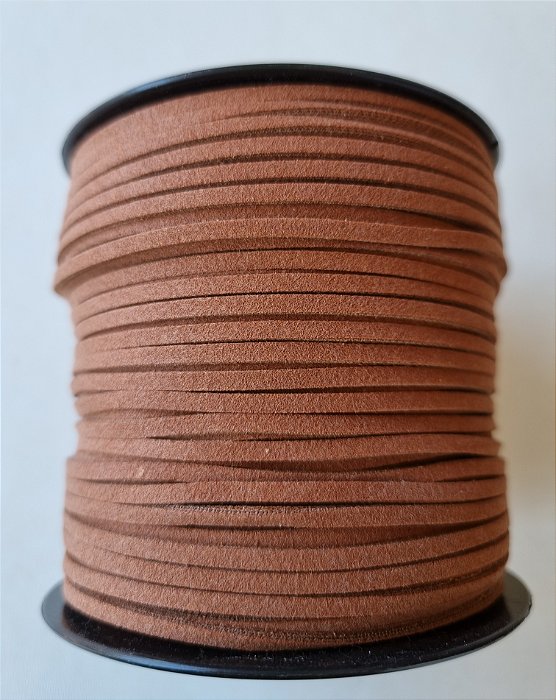 Cordão de Camurça Marrom 2.7mm (Metro)