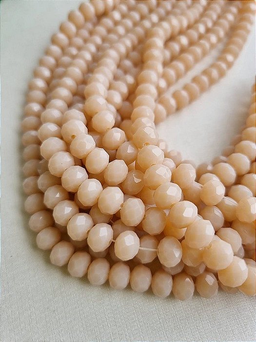 Cristal  Salmon 8mm (1 Fio- Aproximadamente 70un)